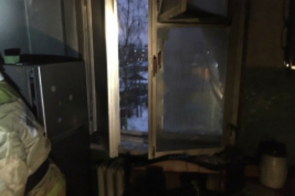 Пожар в Ярославле на улице Блюхера. Фото: МЧС по Ярославской области.