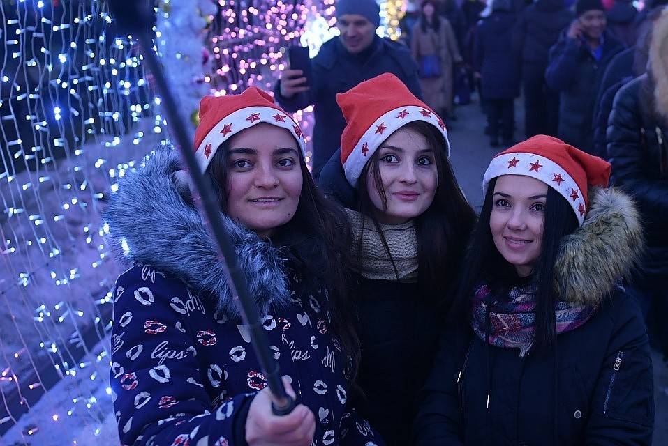 Гуляния на главной елке города прошли спокойно.