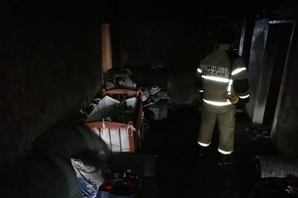 Во вторник утром, 1 января, пожар вспыхнул в жилом доме, расположенном в Орске