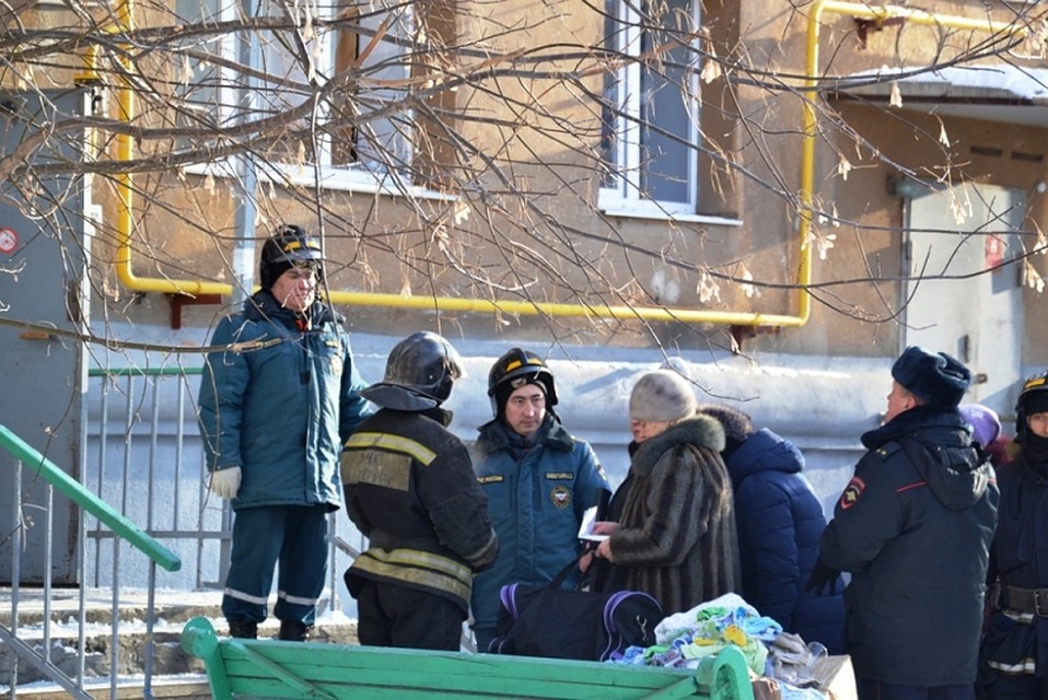 31 декабря в Магнитогорске обрушился подъезд жилого дома. Фото: ГУ МЧС по Челябинской области