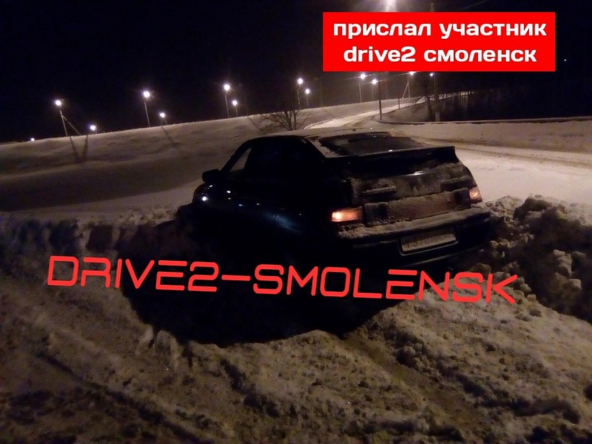 На окружной Смоленска перевернулась легковушка. ФОТО: ВКонтакте.