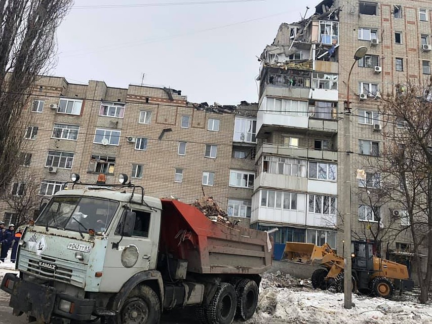 На месте идут работы.