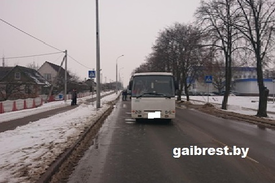 В Жабинке на переходе автобус сбил 14-летнюю девочку. Фото: ГАИ