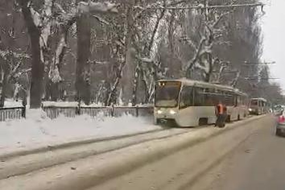 Кадр из видео очевидца