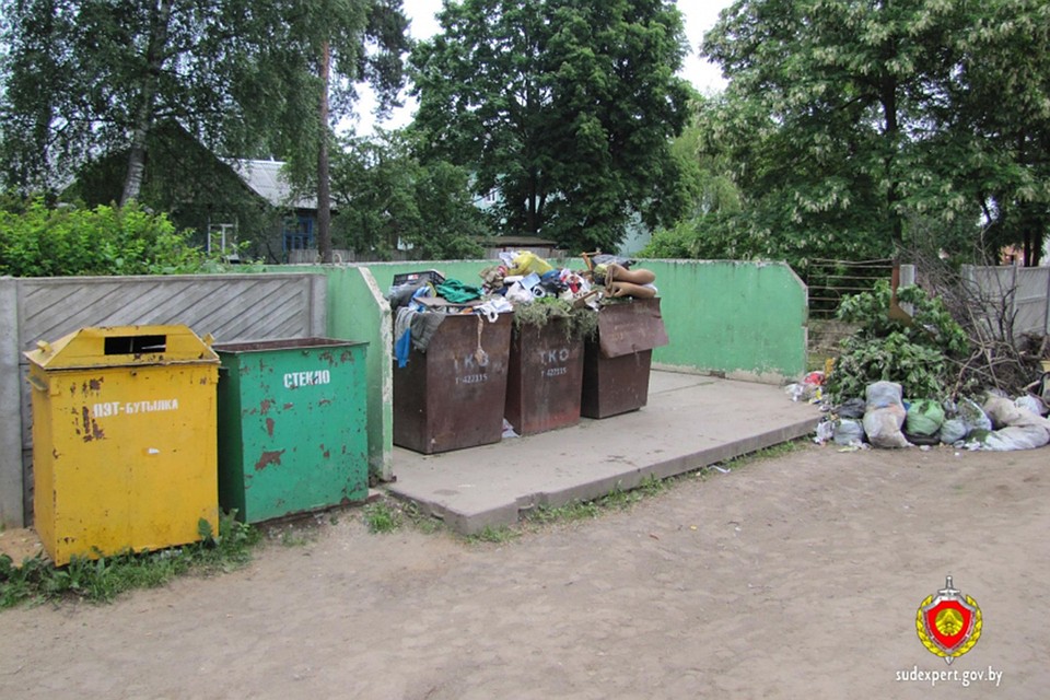 Тело ребенка нашли в мусорном контейнере. Фото: sk.gov.by