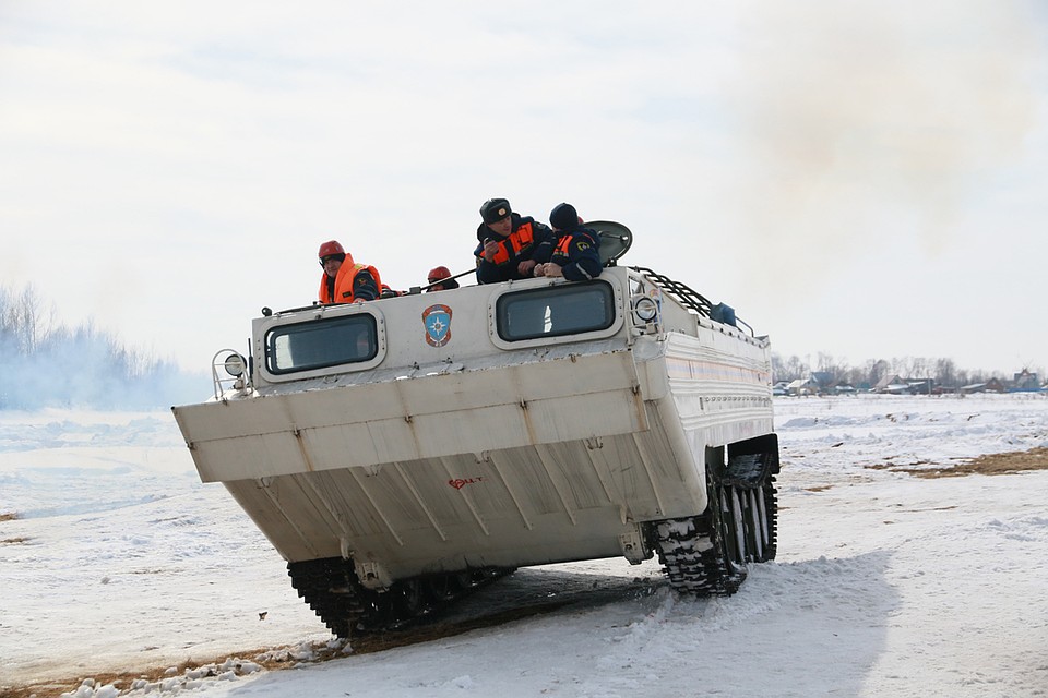 Учения МЧС в Барнауле