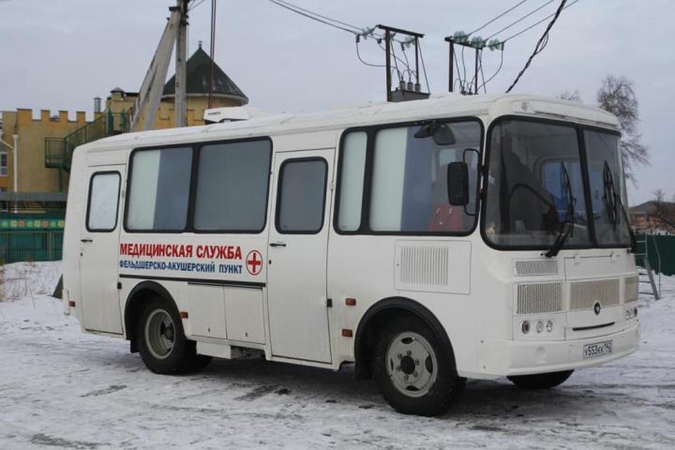 В Мариинском районе начал работать мобильным медицинский пункт. Фото: пресс-служба Кемеровского областного информационно-аналитического центра.