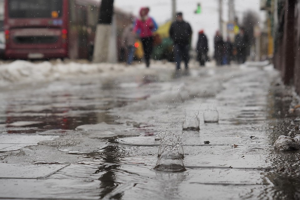 В столице ожидается снег с дождем