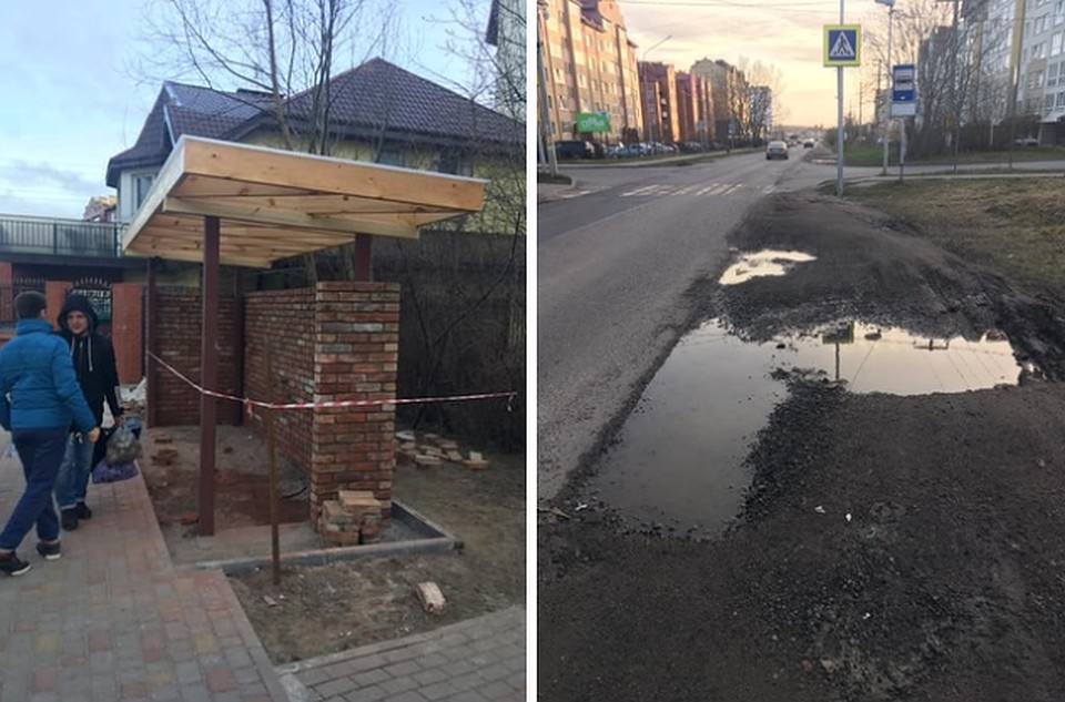 Новая остановка на улице Ломоносова