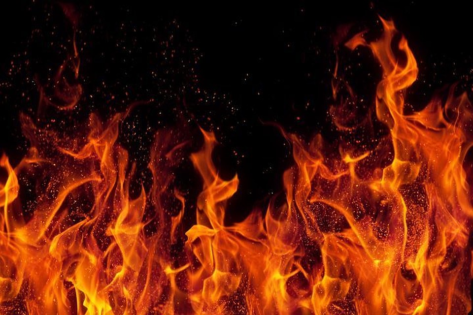Во время пожара ожоги получил 22-летний парень