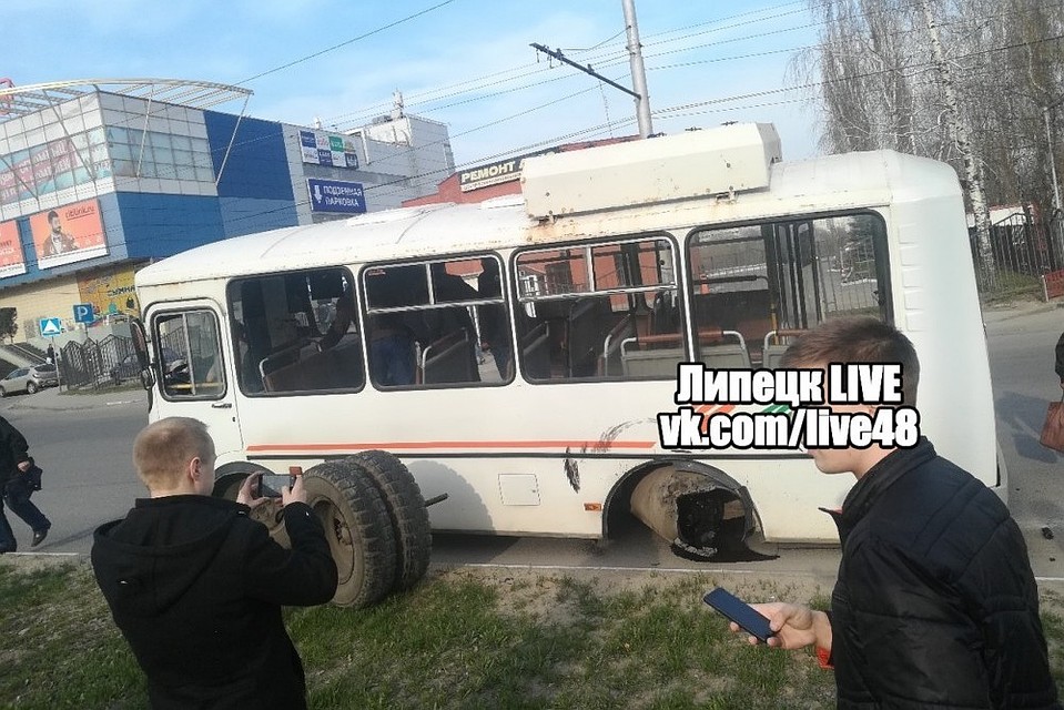 Колесо отлетело на ходу "Липецк LIVE"