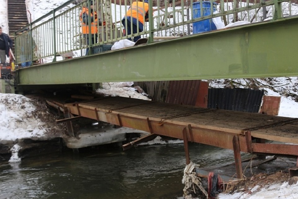 В Горелово вместо сталрого и аварийного моста построили новый. Фото: "Мостотрест".