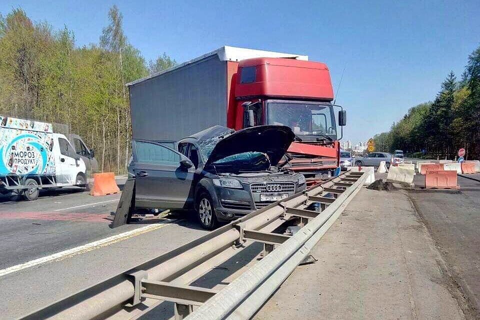 Смертельное ДТП в Минском районе: погиб водитель Audi. Фото: СК