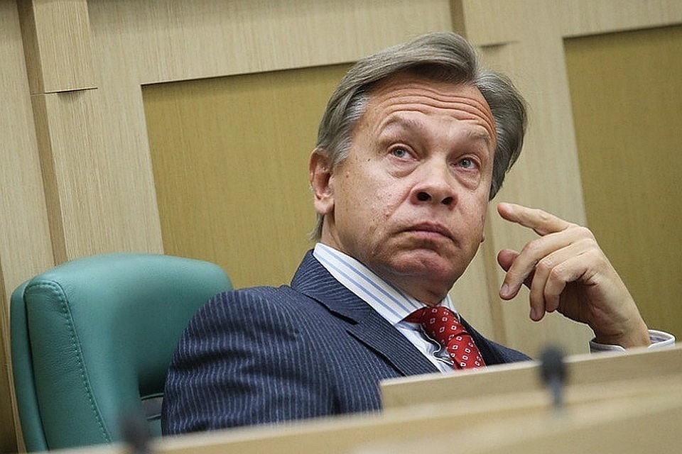 Председатель комиссии Совета Федерации по информационной политике Алексей Пушков. Фото: Антон Новодережкин/ТАСС