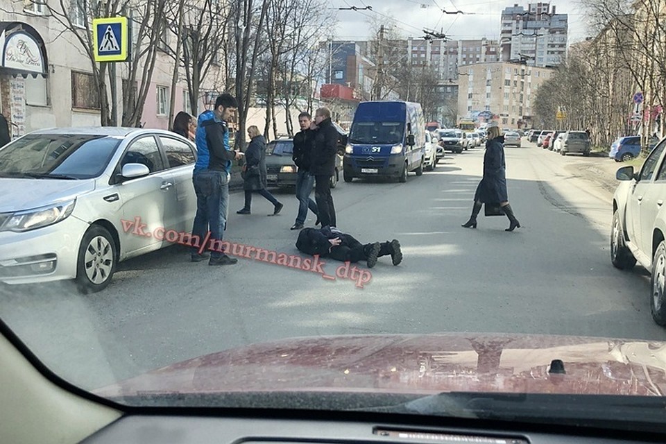 Пострадавший в Мурманске пешеход доставлен в больницу. Фото: Петр Сидоров