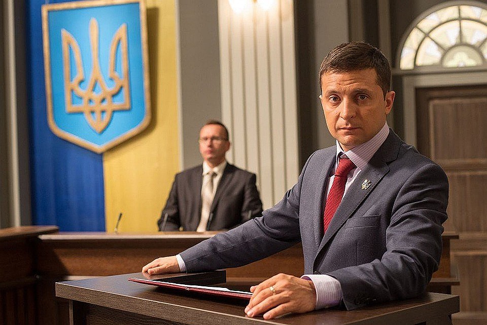 Владимир Зеленский в сериале "Слуга народа". Фото "Студия Квартал-95"