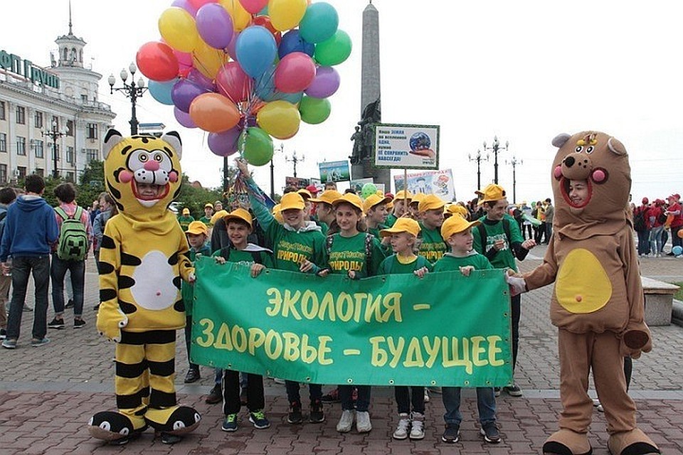Хабаровские дети креативно напомнили взрослым об экологических проблемах