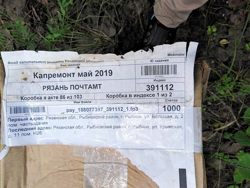 Слово "Почтамт" на выброшенной коробке вовсе не означает принадлежность к "Почте России". Фото: соцсети