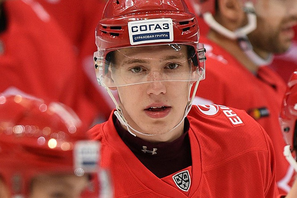 Нападающий ХК "Спартак" Михаил Котляревский. ФОТО spartak.ru / Официальный сайт ХК
