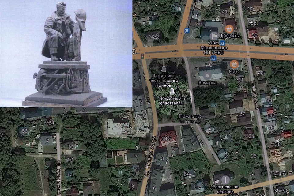 На "Яндекс.карте" памятник уже появился.