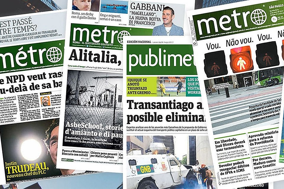 Шведская редакция "Metro" решила прекратить сотрудничество с журналистами. Фото: с сайта readmetro.com