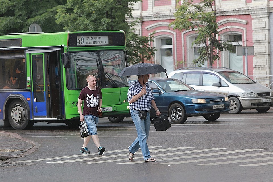 В Красноярске ожидается теплая и дождливая погода