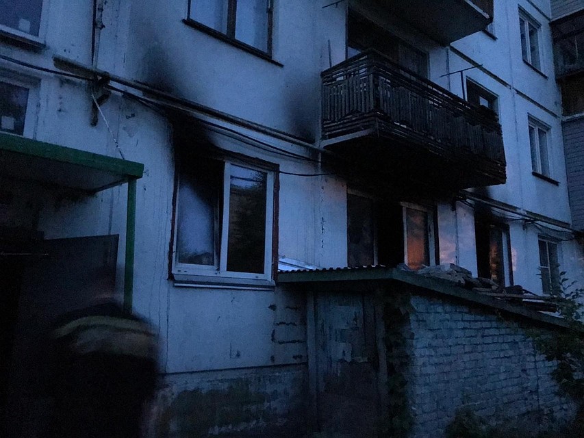 Пострадавшее здание