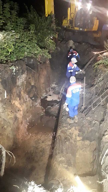 Авария на водоводе произошла вечером 10 сентября