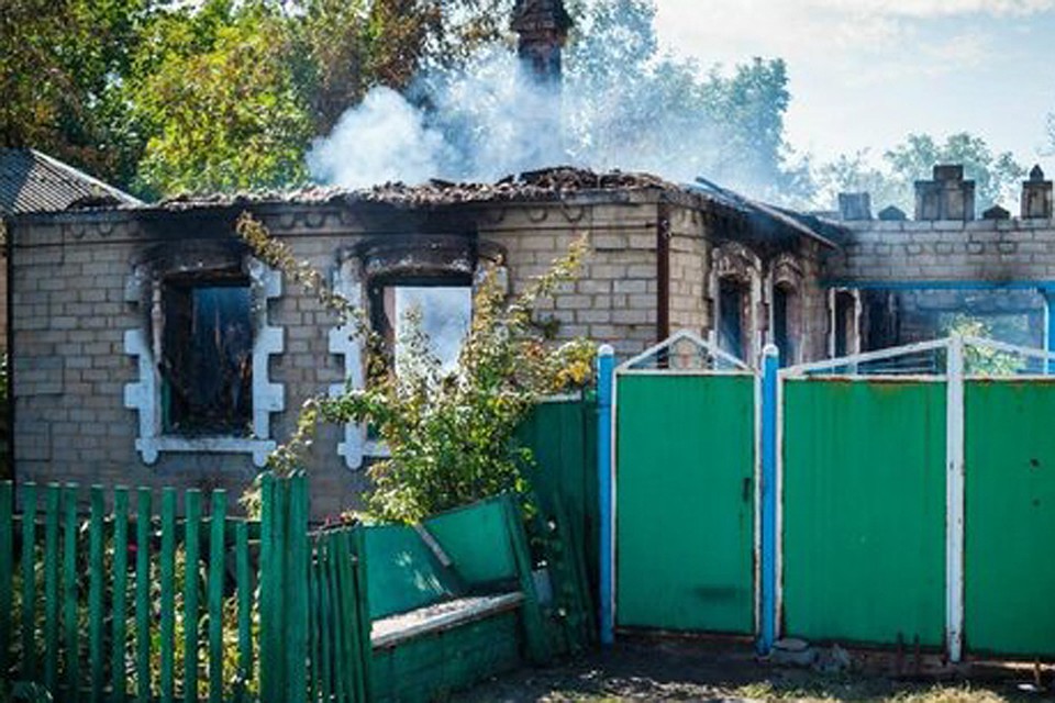 Украина обстреляла Александровку. Фото: odnarodyna.org