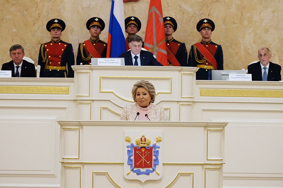 Валентина Матвиенко будет представлять Санкт-Петербург в Совете Федерации.