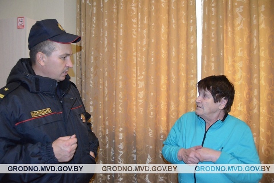 Пенсионерка потерялась и провела ночь в лесу. Фото: УВД Гродненского облисполкома.