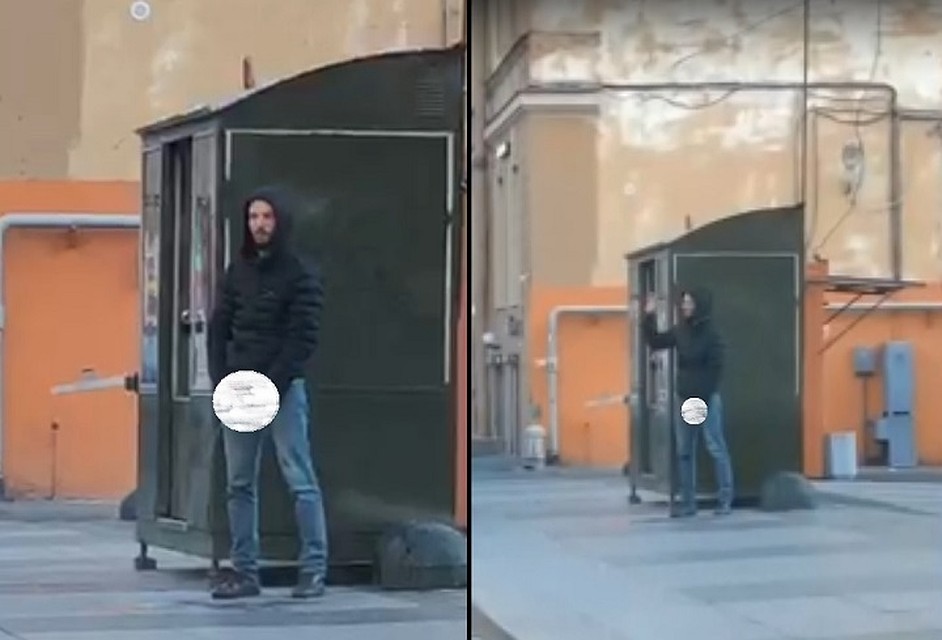 Мужчину не смутили люди вокруг. Фото: vk.com/unreleased_dtp