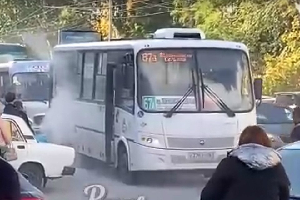 К счастью, во время инцидента никто не пострадал. Фото: скрин с видео/ВК, паблик "Ростов Главный"