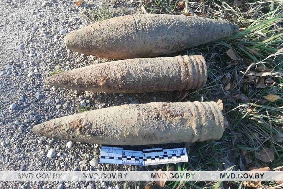 Снаряды уничтожили на полигоне. Фото: МВД.