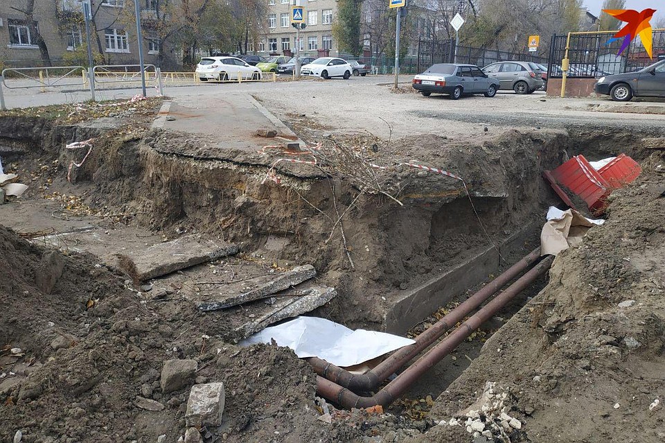Раскопки на Вишневой ведутся уже несколько недель