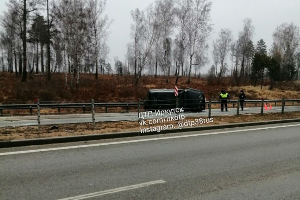 ДТП под Ангарском: погиб водитель внедорожника. Фото: ДТП 38RUS Иркутск