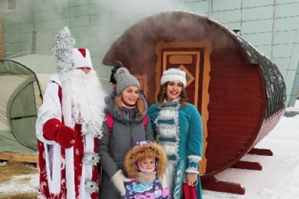 В Ханты-Мансийске под открытым небом открылся банный городок. Фото с сайта администрации города Ханты-Мансийск