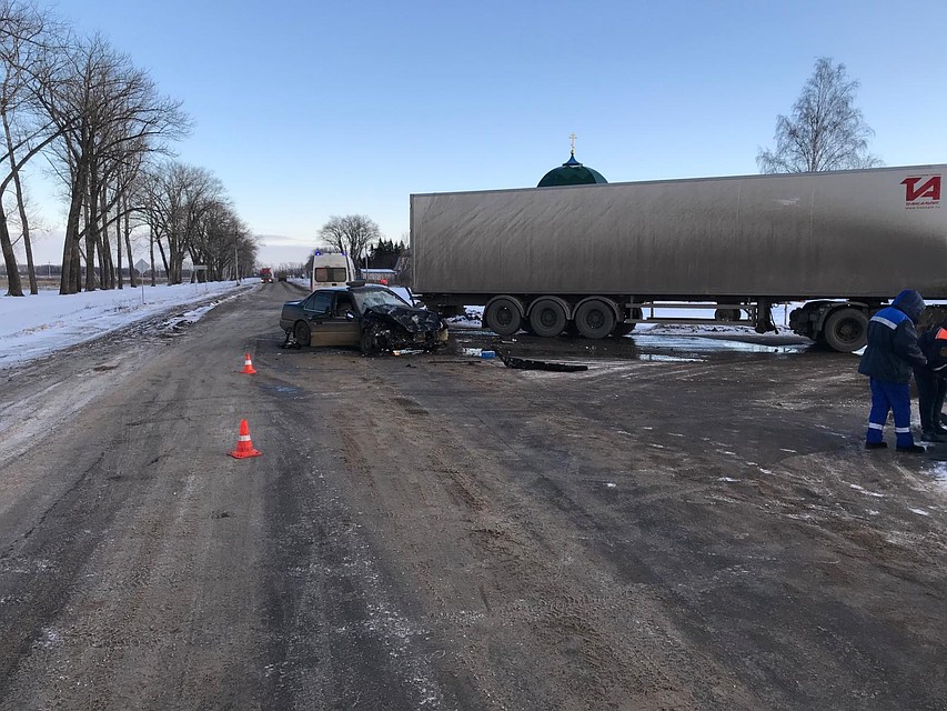 ДТП с КамАЗом под Липецком