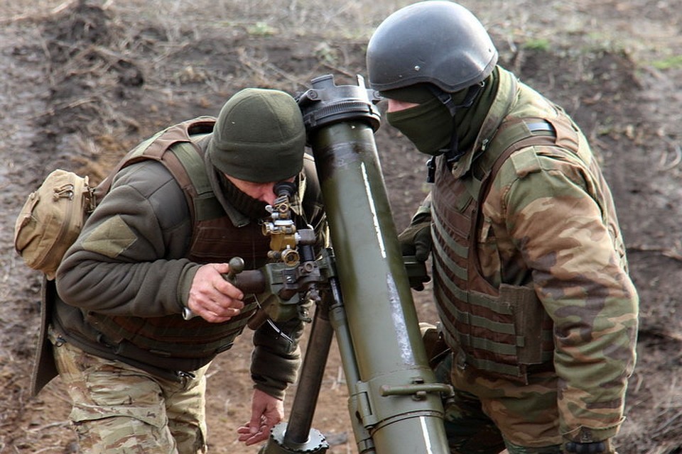 По Ленинскому украинские вояки выпусти три мины. Фото: Пресс-центр штаба ООС