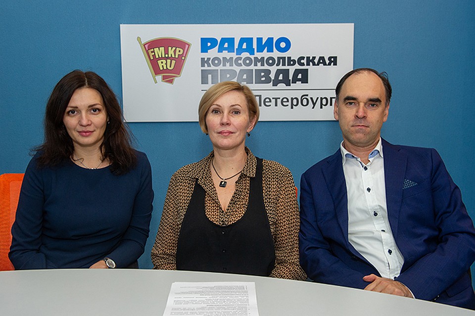 а студии радио «Комсомольская Правда в Петербурге»