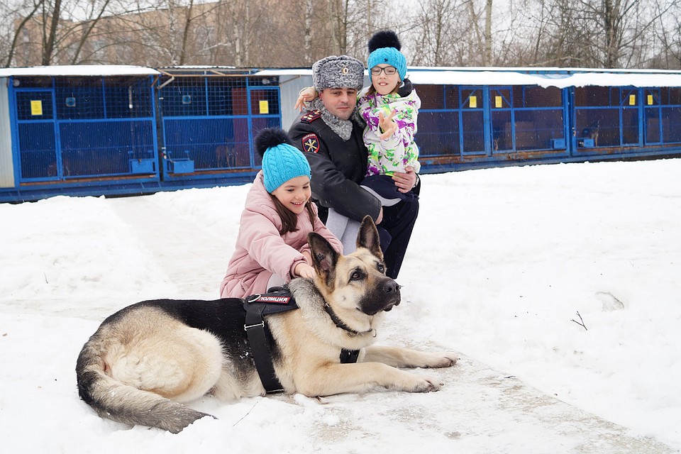 11-летняя Настя всегда мечтала познакомиться с настоящей полицейской собакой