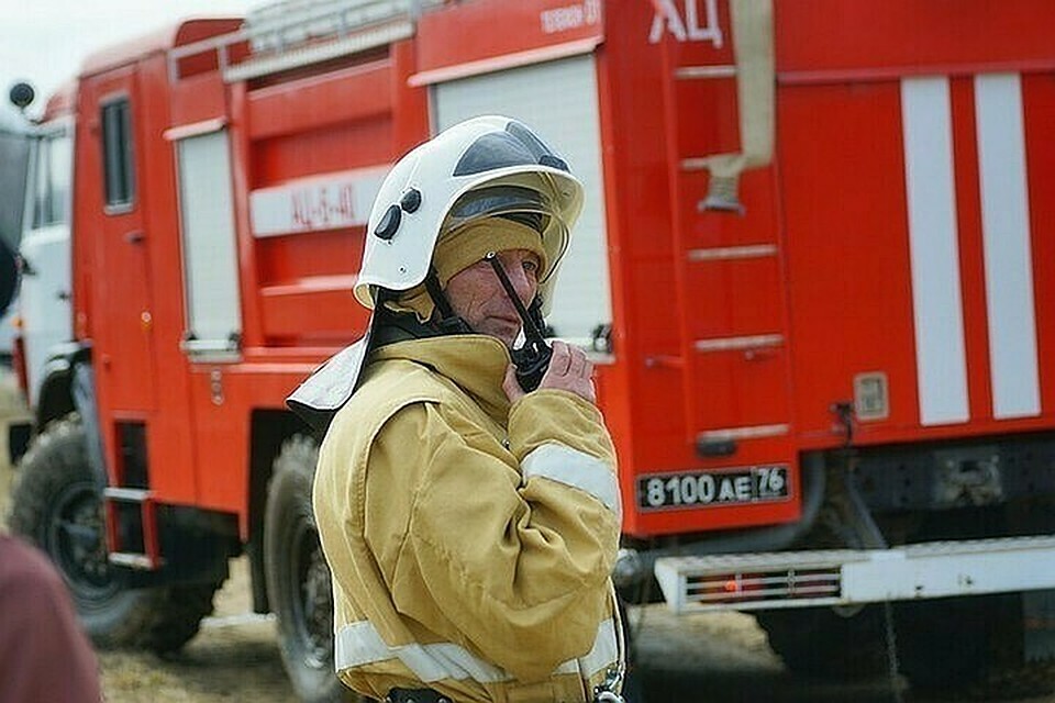 На Кубани произошел пожар в заброшенном здании