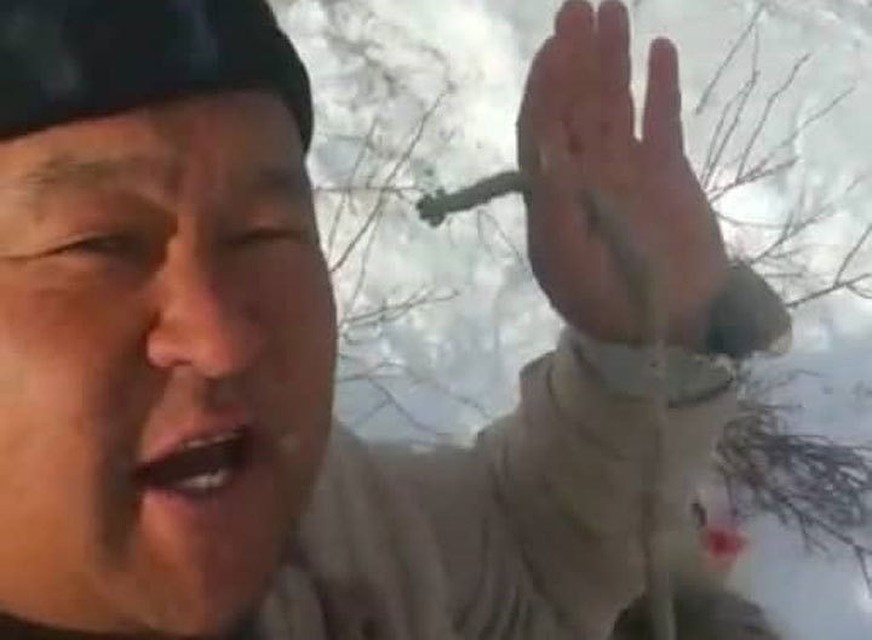 Браконьер охотился на косулю.
