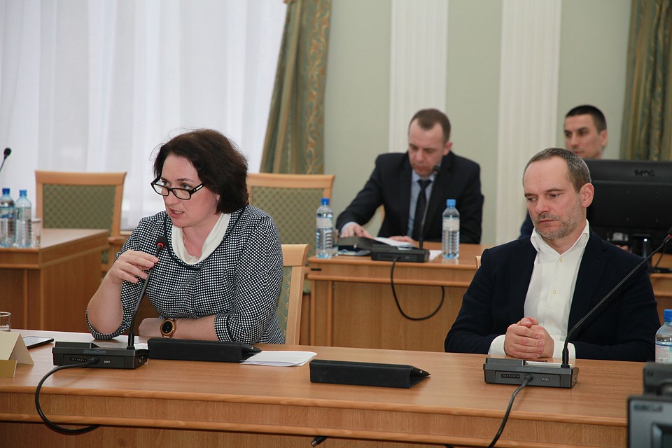 Депутат Елена Волкова обратила внимание правоохранительных органов на работу магазинов, которые торгуют алкоголем без лицензии. Фото: Рязанская городская Дума.