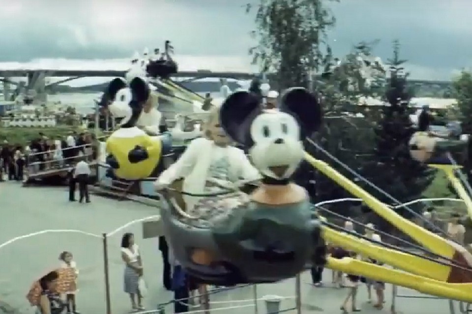 Так выглядела набережная Оби в 1987 году. Фото: стоп-кадр