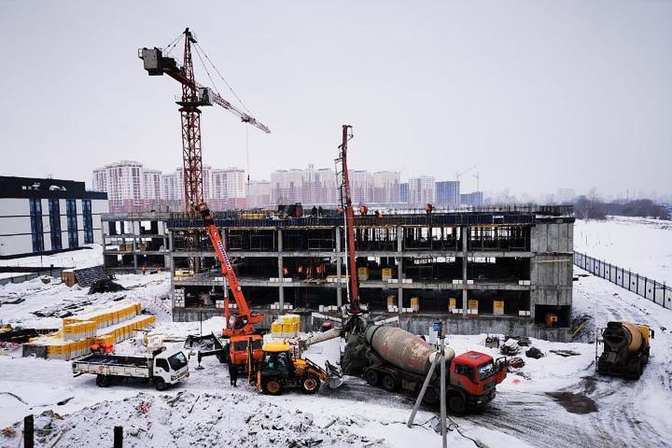 В Кемерове начался второй этап строительства Президентского кадетского училища. Фото: Депаратамент строительства Кузбасса