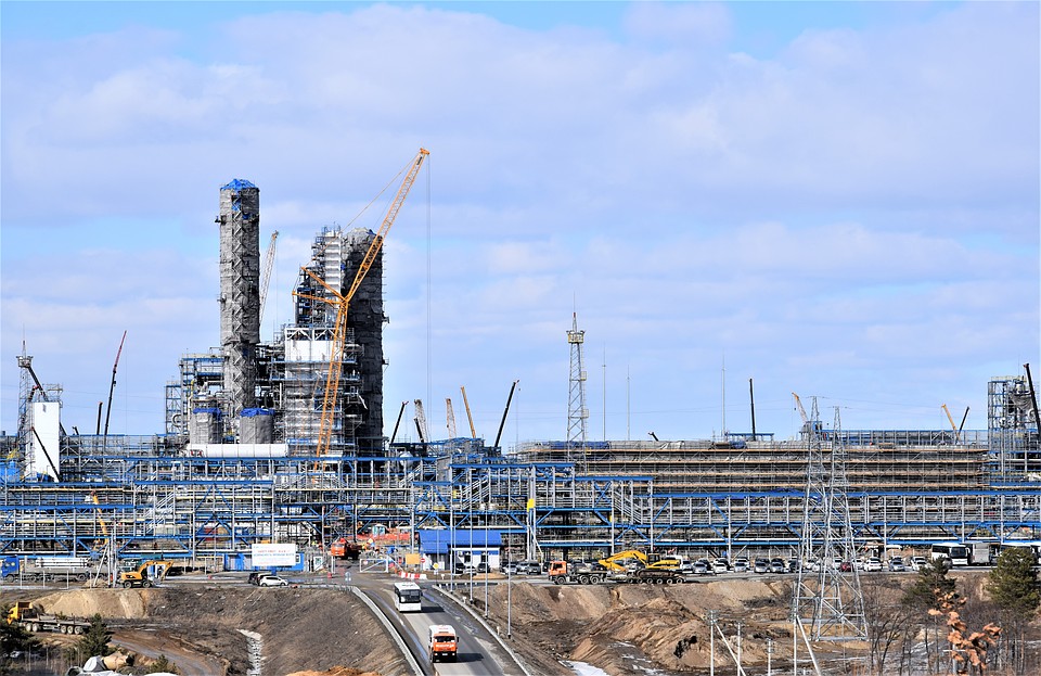 Возведение Амурского ГПЗ не останавливается. Фото: ООО «Газпром переработка Благовещенск»