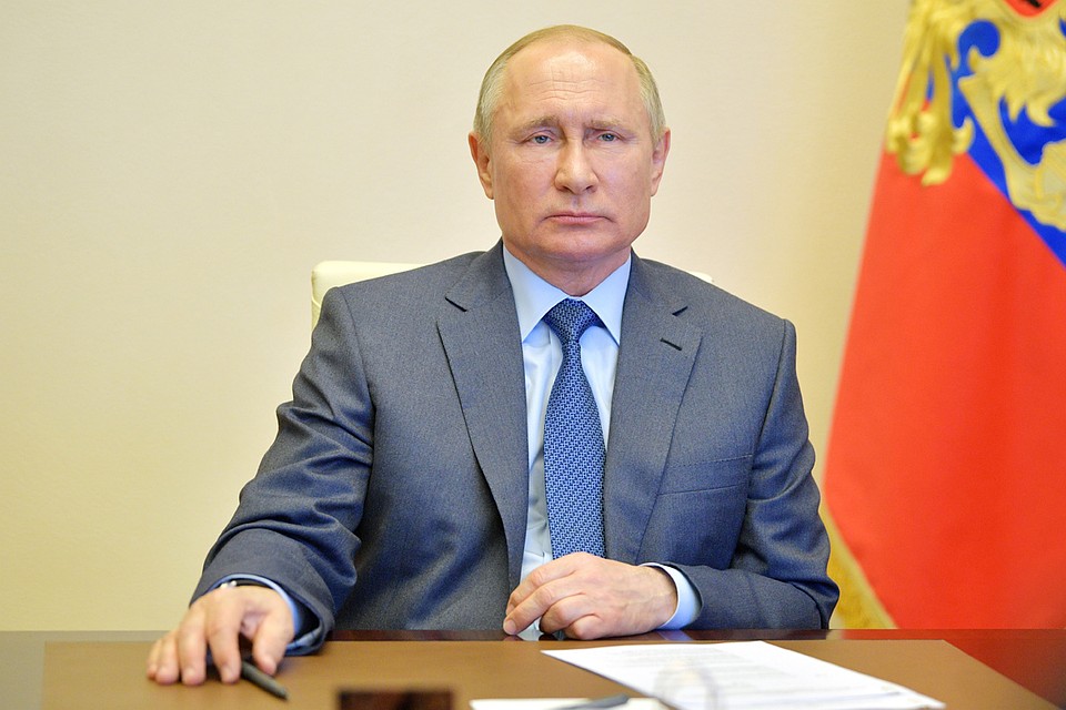 На совещании по эпидситуации в России 20 апреля президент Владимир Путин сообщил о замедлении распространения коронавируса в России за счет того, что в стране своевременно приняли меры. Фото: Алексей Дружинин/ТАСС