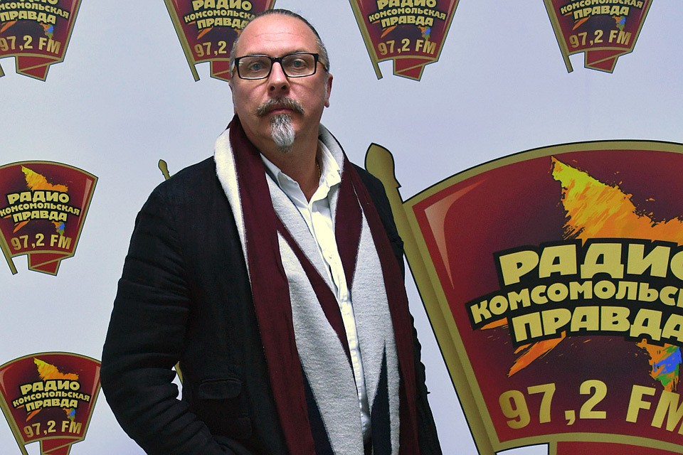 Юрий Грымов на радио "Комсомольская правда".