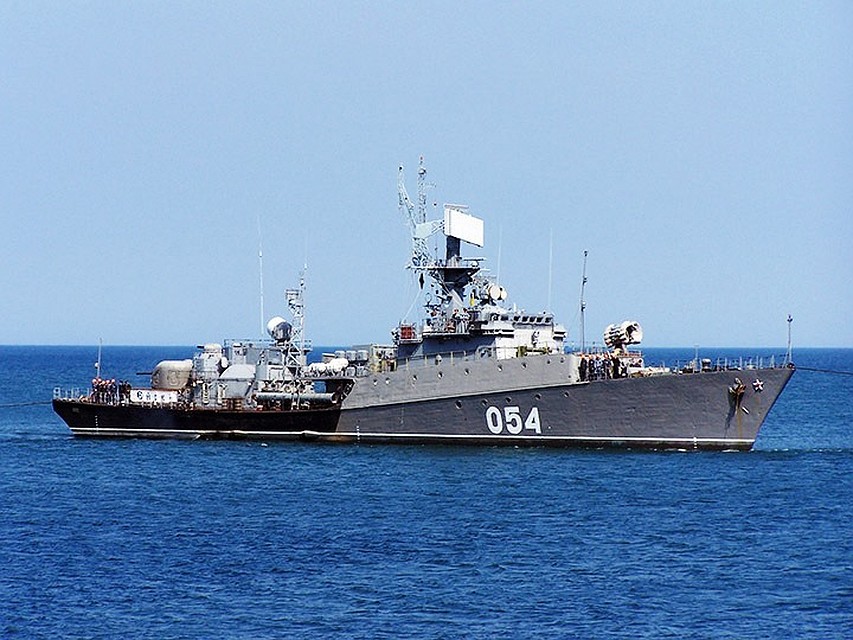 Малый противолодочный корабль «Ейск» в море. Фото: kchf.ru